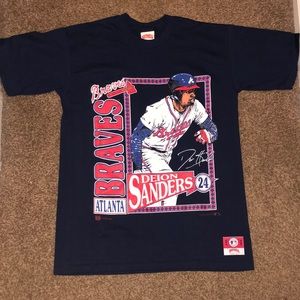 Vintage Deion Sanders Atlanta Braves Tshirt